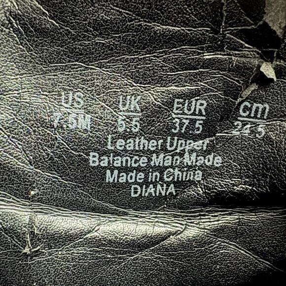 BLK LTR Franco Sarto Ankle Zip Booties Classic Western Moto Grunge Punk Goth 7.5 - Picture 15 of 16